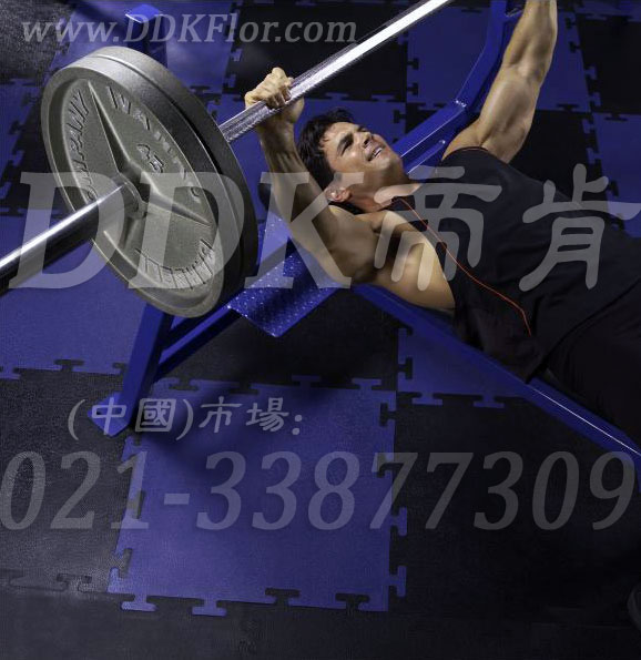 杠鈴力量區_藍色+黑色樣板圖片,帝肯(DDK)_4000（JP|勁豪）效果圖,健身房地毯,健身房地板膠,健身房地板,健身房地墊,健身房地膠,健身房橡膠地板,健身房防震地墊,自由力量區地膠