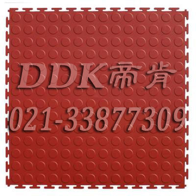 仿地磚塑膠_圓幣紋紅色仿地磚塑膠樣板圖片,帝肯(DDK)_2000（PG|派奇）效果圖,圓點(diǎn)紋,銅錢(qián)紋,pvc地板磚,pvc塑膠鎖扣地板,塑膠地磚,塑膠地板磚,展會(huì)地板,展臺(tái)地板,工廠(chǎng)塑膠地板,工廠(chǎng)地板膠,拼接地板,拼裝地板,耐壓地板,耐磨地板,耐磨防滑地板,耐重壓地板,車(chē)間地板磚,車(chē)間pvc地板,鎖扣塑膠地板,防滑地板膠